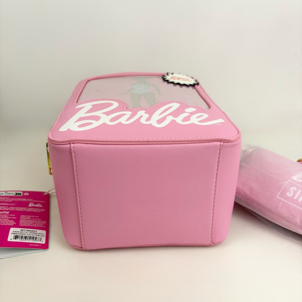 Loungefly Barbie 65th Anniversary Hard Tag Crossbody Bag New With Tags - Picture 11 of 16
